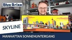 Youtube: Manhattan-Skyline bei Sonnenuntergang - ein Wandbild von BlueBrixx