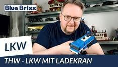 Youtube: Technisches Hilfswerk - LKW mit Ladekran von BlueBrixx