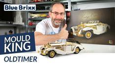 Youtube: Oldtimer von Mould King @ BlueBrixx - ein Fest in Weiß und Chrom-Gold!