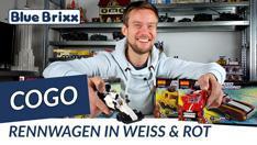 YouTube: Rennwagen in weiß & rot von COGO @BlueBrixx