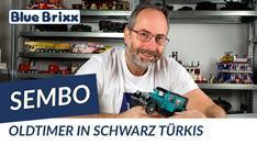 Youtube: Oldtimer in schwarz & türkis von Sembo @ BlueBrixx