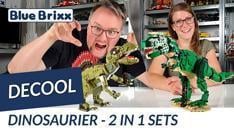 Youtube: Tyrannosaurus & Spinosaurus von Decool @ BlueBrixx - zwei 2in1-Sets!