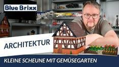 Youtube: Kleine Fachwerkscheune mit Gemüsegarten von BlueBrixx