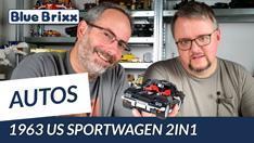 YouTube: 1963 US Sportwagen 2in1 Set von BlueBrixx