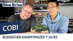 Youtube: Kampfpanzer T-34/85 von Cobi @ BlueBrixx