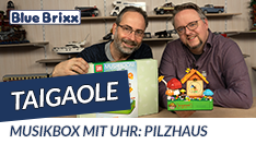 Youtube: Musikbox mit Uhr: Pilzhaus von TaiGaoLe @ BlueBrixx