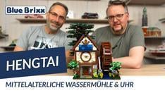 Youtube: Mittelalterliche Wassermühle inkl. Uhr von HengTai @ BlueBrixx