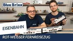 Youtube: Rot-weißer Fernreisezug von BlueBrixx - drei Eisenbahnsets auf einmal!