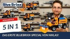 YouTube: Das erste Set von Niklas! 5-in-1 Kommunales Mehrzweckfahrzeug von BlueBrixx