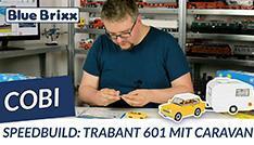 Youtube: Trabant 601 with caravan by Cobi @ BlueBrixx - with speedbuild!