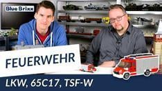 Youtube: Feuerwehrfahrzeug TSF-W von BlueBrixx - mit dem Helden der Steine als Brandinspektor!