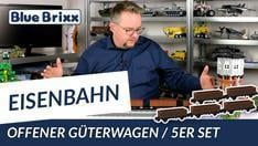 Youtube: Offener Güterwagen Gattung Es im 5er-Set von BlueBrixx