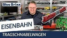 Youtube: Tragschnabelwagen von BlueBrixx - 83 Zentimeter Eisenbahnspaß!