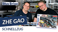 Youtube: Schnellzug von Zhe Gao @ BlueBrixx - mit Motor und Schienenoval!