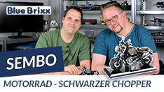 Youtube: Motorrad - schwarzer Chopper von Sembo @ BlueBrixx