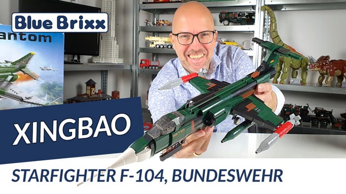 Starfighter F 104, Bundeswehr von Xingbao @ BlueBrixx - das erste Flugzeug aus der Bundeswehr-Serie!