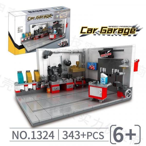BlueBrixx - Sets - 105778 - Car garage/workshop