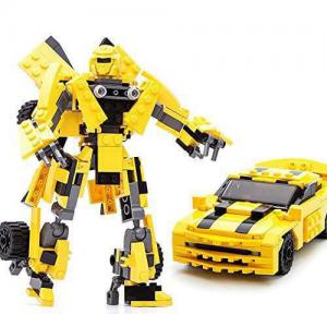 Transforming sports car or yellow car robot