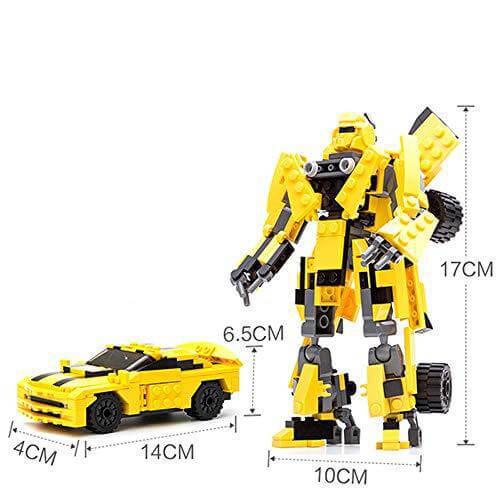 Transforming sports car or yellow car robot