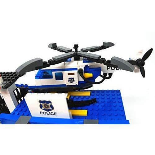 BlueBrixx - Sets - 105831 - Police station with police car, helicopter ...