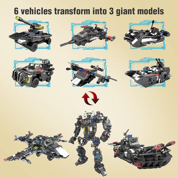 SWAT Transforming Robot 9in1 Building Set