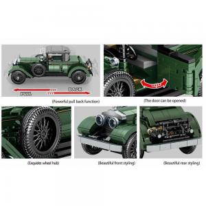 Classic car green with pullback function