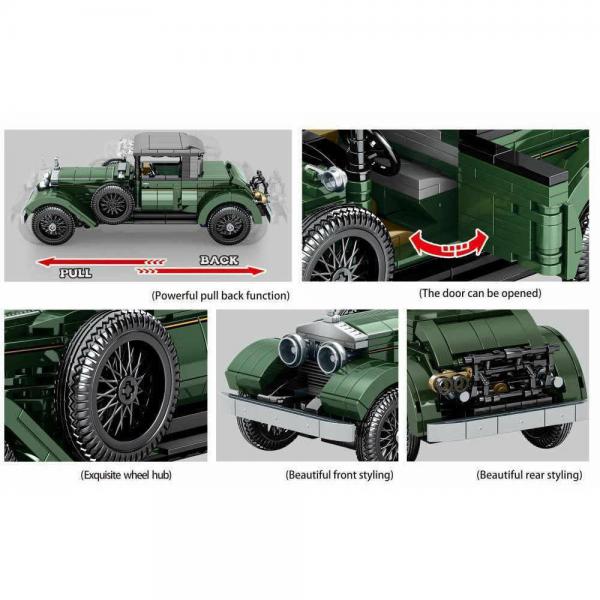 Classic car green with pullback function