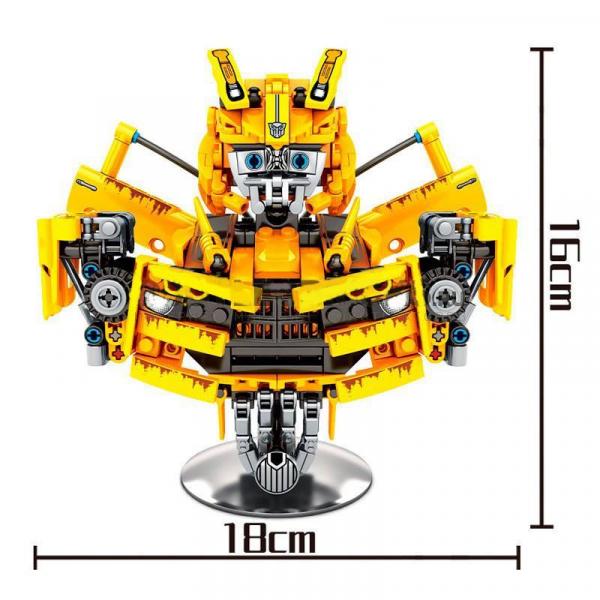 Yellow Car Robot Bust Action Figure