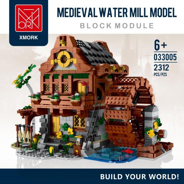Medieval 106966 Sets - - mill - BlueBrixx water