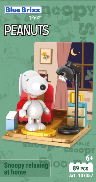 Snoopy relaxing at home