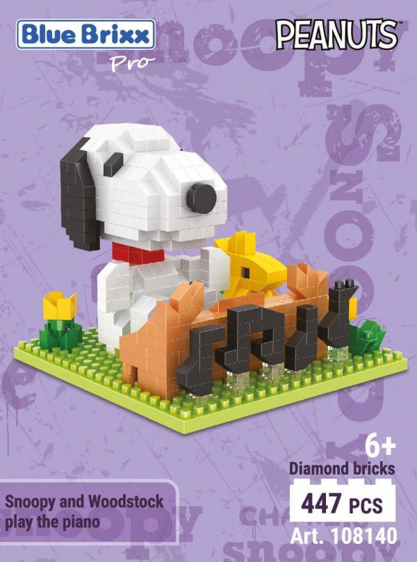 Snoopy und Woodstock spielen Klavier (diamond blocks)