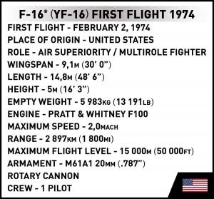 F-16 (YF-16) First Flight 1974