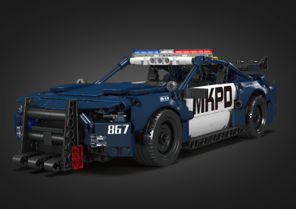 Police patrol with pull back motor