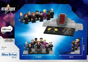 Bundle - Star Trek USS Voyager NCC-74656 mit Minifiguren