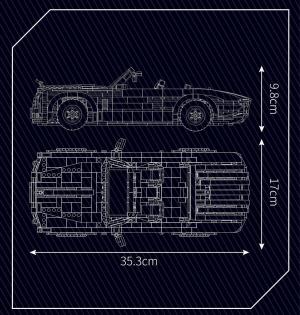 Luxuslimousine in schwarz/weiss