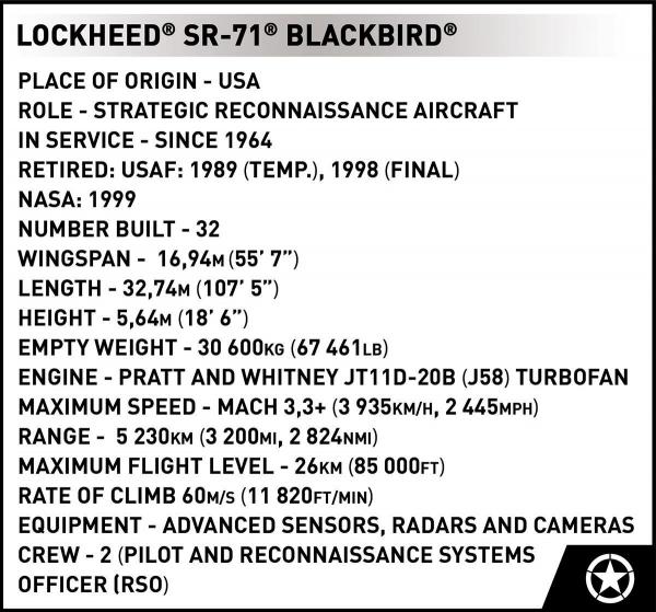 Lockheed SR-71 Blackbird