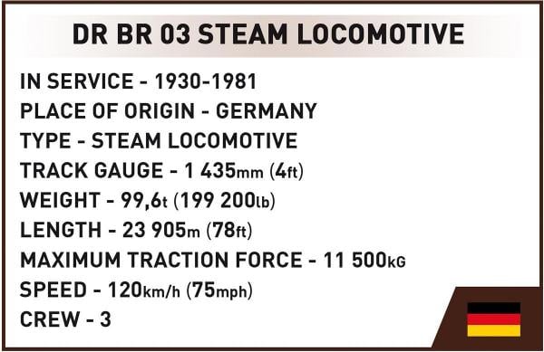 Steam locomotive BR 03 & water crane - Executive Edition