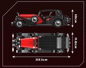 Oldtimer in schwarz/rot