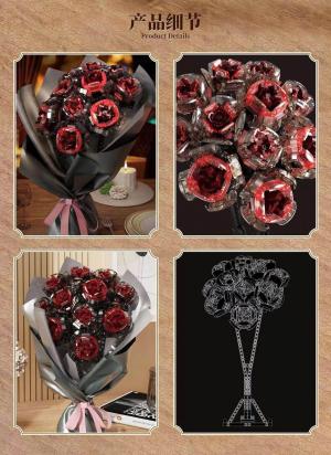 Bouquet: Wine red roses