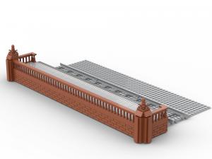 Modularer Hauptbahnhof: Bahnsteig schmal (2 in 1)