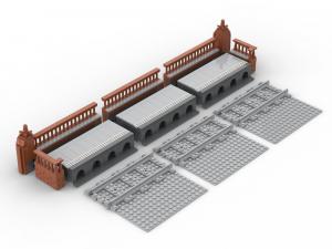 Modularer Hauptbahnhof: Bahnsteig schmal (2 in 1)