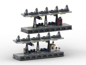 Modular Main Station: Wide platforms and Modern Roof (4 in 1)