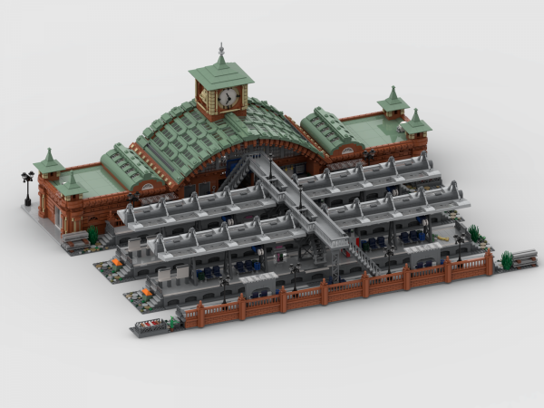 Modular Main Station: Wide platforms and Modern Roof (4 in 1)