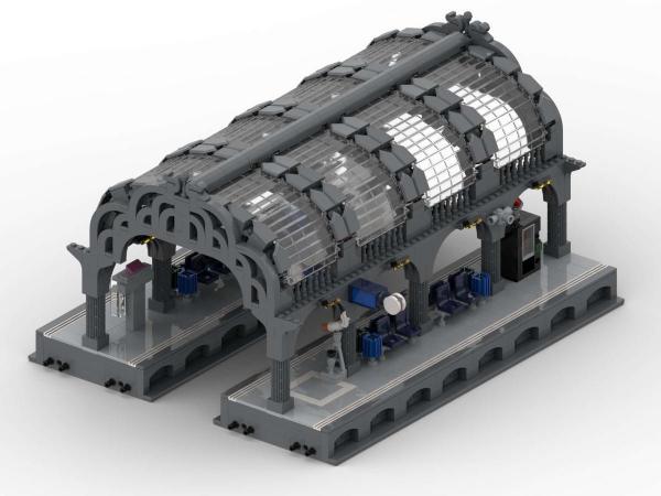 Modular Main Station: Wide platforms and old Roof