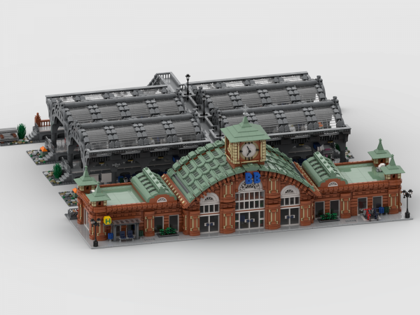 Modular Main Station: Wide platforms and old Roof