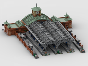 Modular Main Station: Wide platforms and old Roof Side Segment (2 in 1)