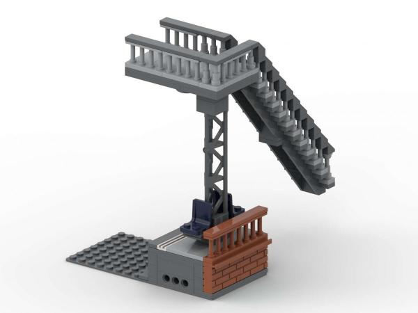 Modular Main Station: Slim platform with Stair