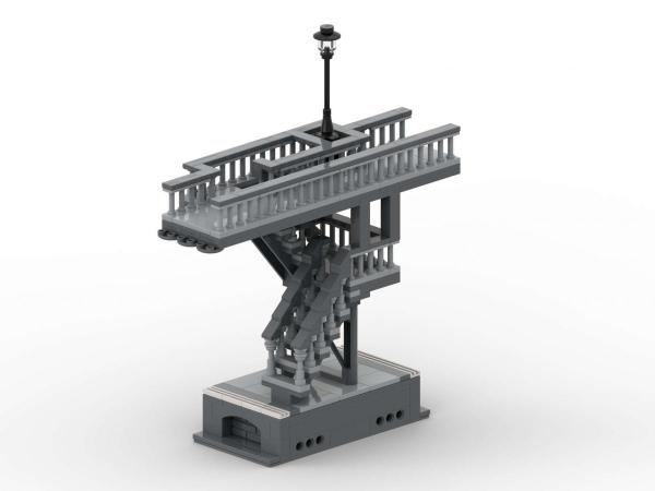 Modular Main Station: Wide platforms with Stair