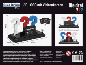 Die drei ???: 3D-Logo mit Visitenkarte