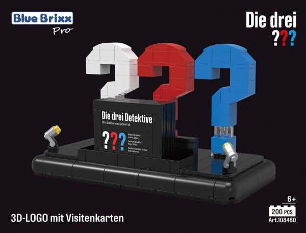 Die drei ???: 3D-Logo mit Visitenkarte